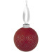 Елочный шар Chain с лентой, 10 см, красный