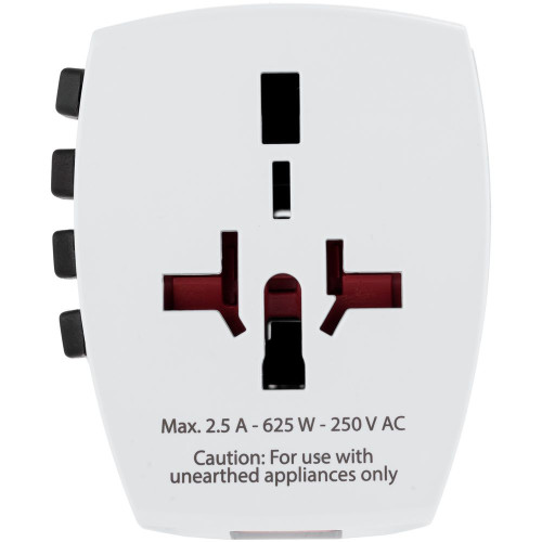 Зарядное устройство S-Kross MUV USB для путешествий, белое