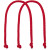 Ручки Corda для пакета M, красные