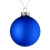 Елочный шар Finery Matt, 10 см, матовый синий