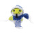 Мягкая игрушка Baby Snake Left, в синем шарфике и шапочке Мягкая игрушка Baby Snake Left, в синем шарфике и шапочке