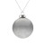 Елочный шар Finery Gloss, 8 см, глянцевый серебристый с глиттером